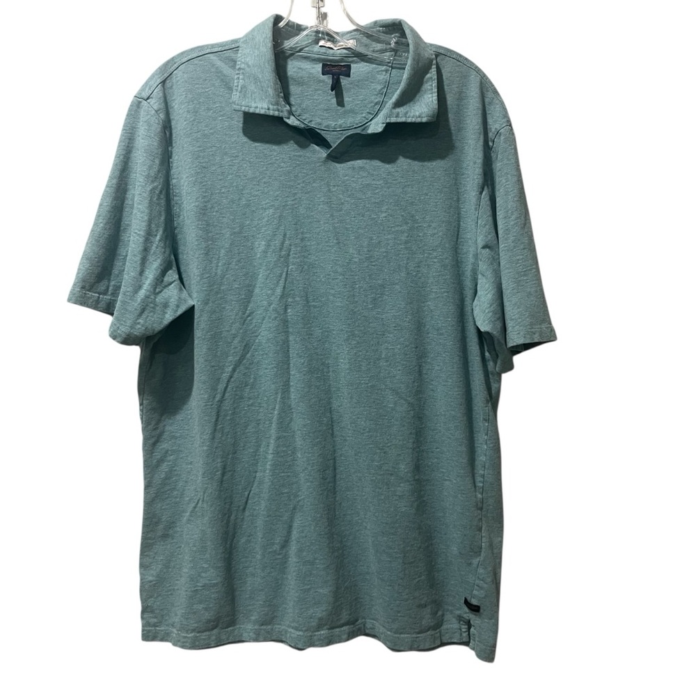 Good Man Brand Polo Shirt Size Large Blue Green Classic Preppy Casual‎ Mens